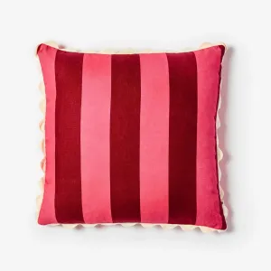 Bonnie & Neil Big Stripe Cerise Cushion 60cm