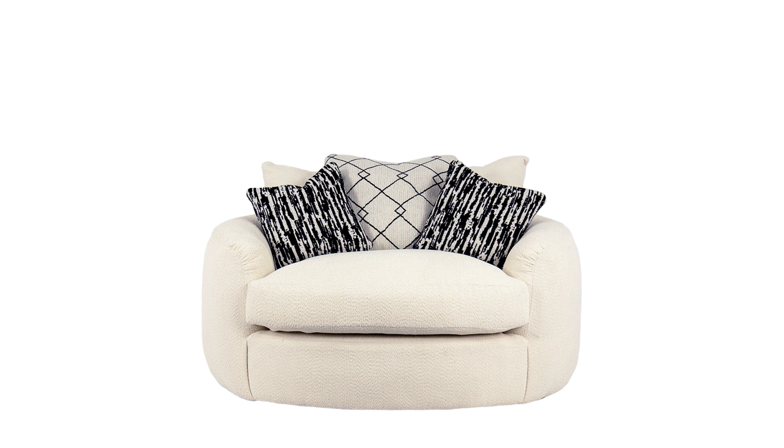 Bow Swivel Cuddler Sofa