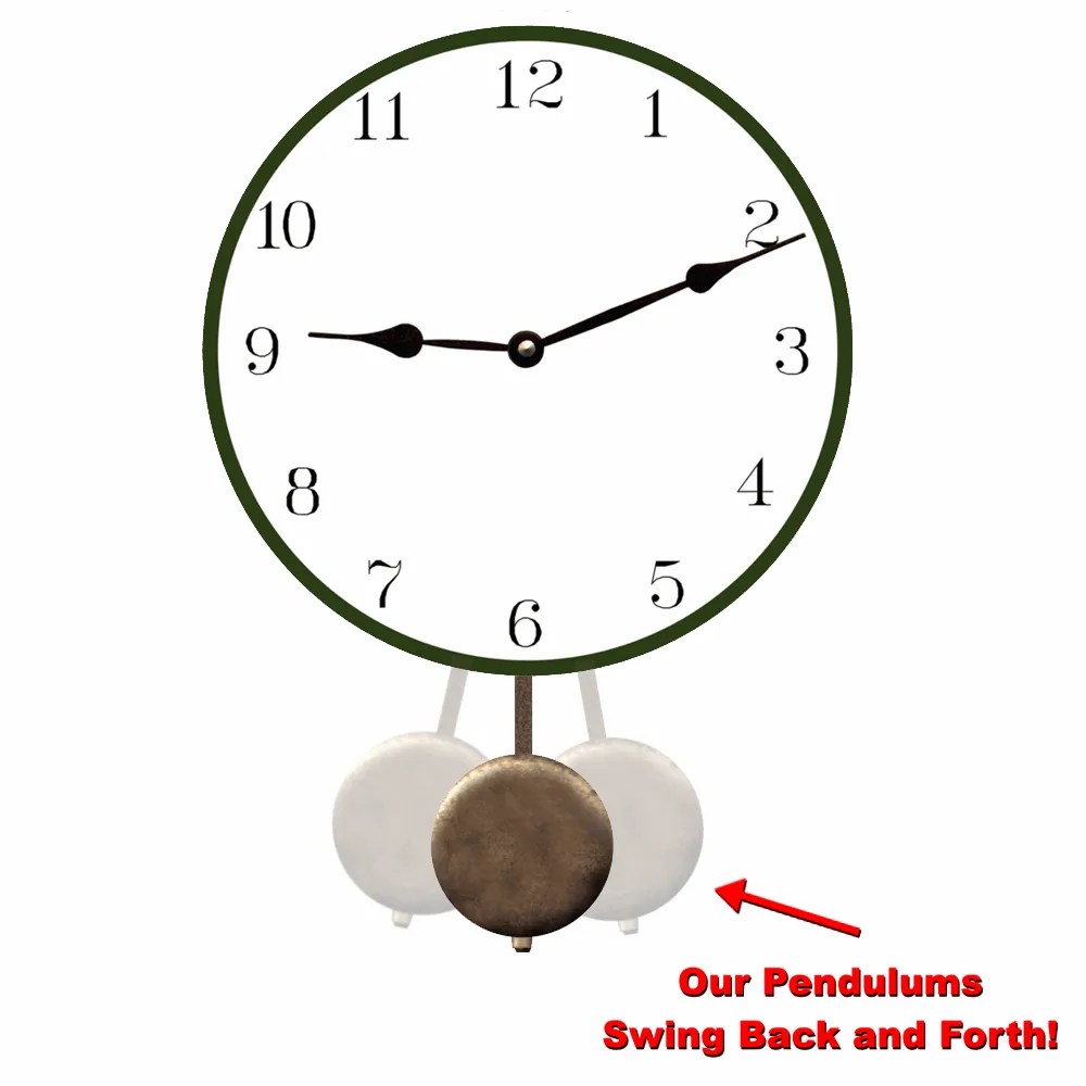 Brick Red Clock- French Fleur-de-lis Clock