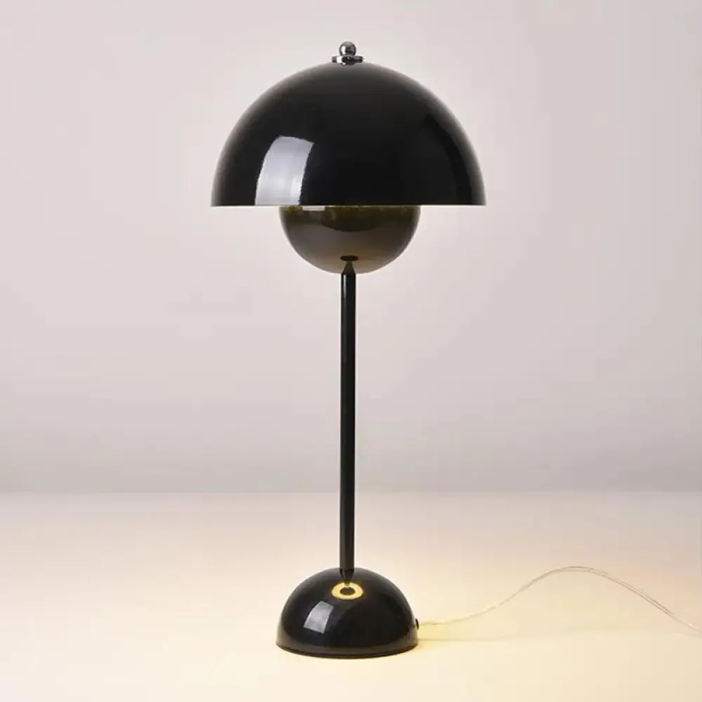 Bud Shaped Metallic Table Lamp with 2 Heads - Postmodern Style Nightstand Lighting