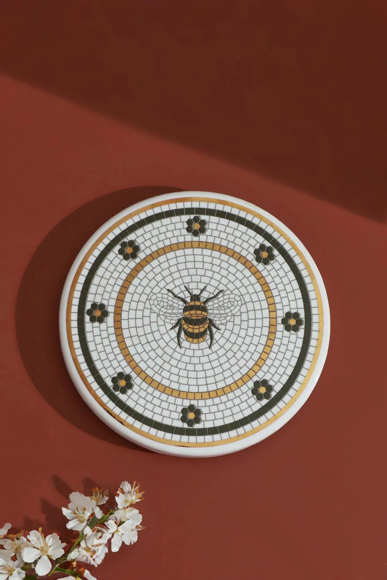 Buzzing Beauty Mosaic Coaster
