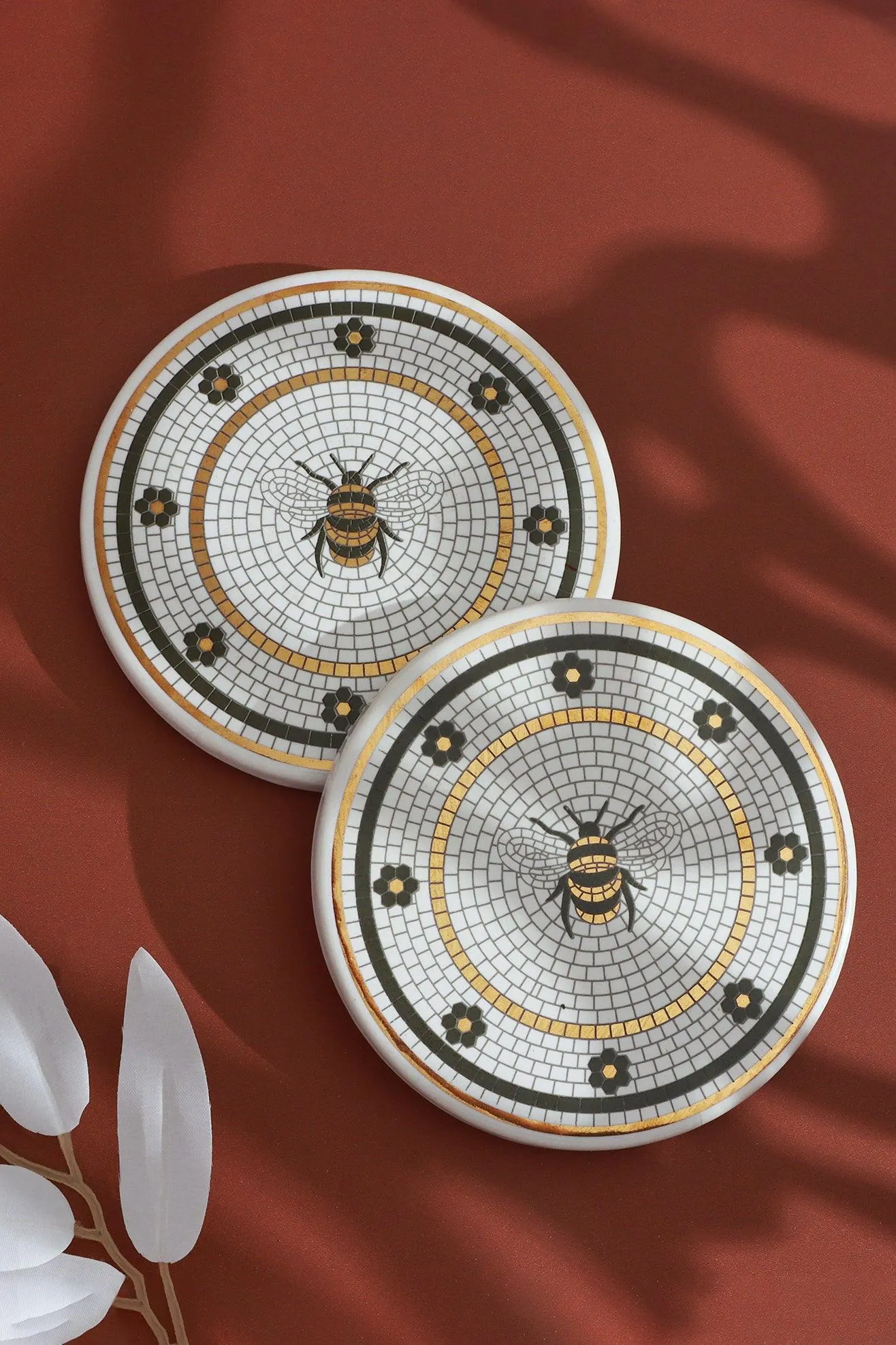 Buzzing Beauty Mosaic Coaster