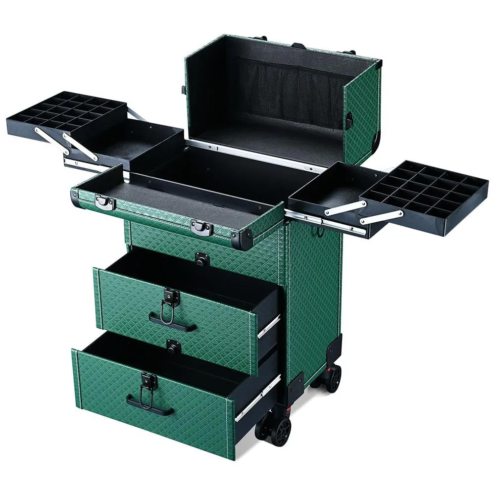 Byootique Rolling Makeup Train Case w/ Drawers