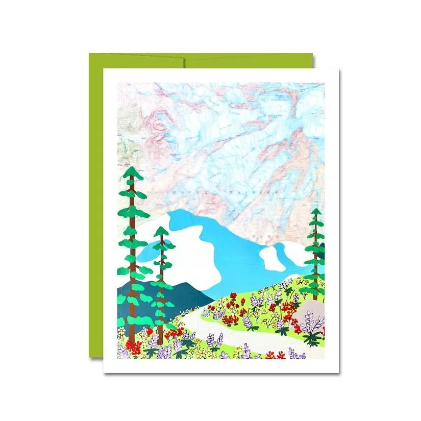 Card Set of 6 - Assorted Washington Map by Rachel Austin