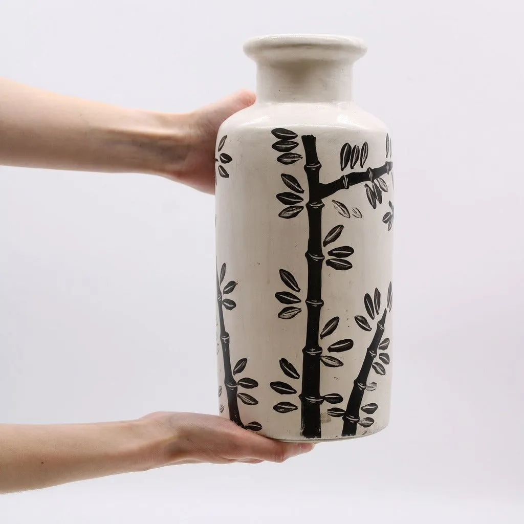 Ceramic Vases from Lombok - Indonesian pottery - Fairly Traded - Black & White