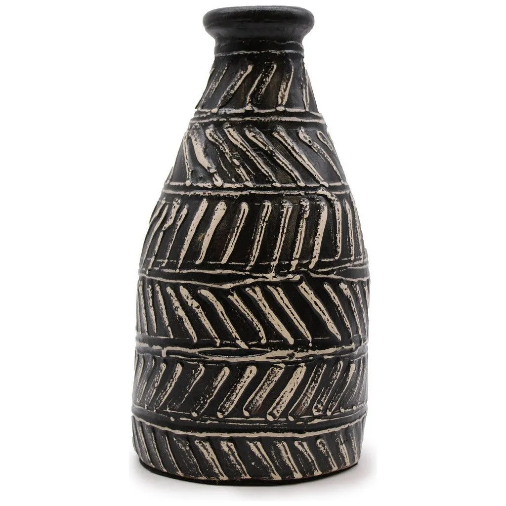 Ceramic Vases from Lombok - Indonesian pottery - Fairly Traded - Black & White