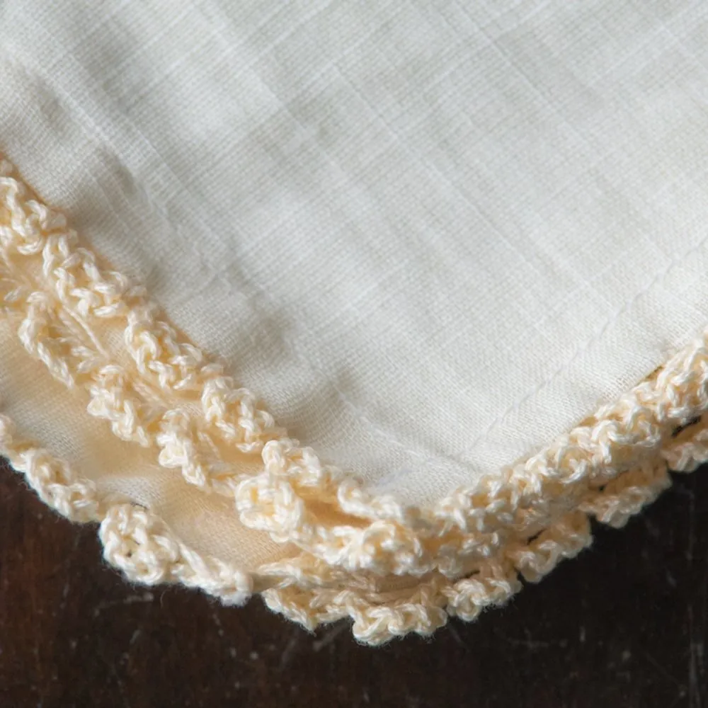 Chameli Yellow Set of 4 Napkins with Napkin Rings