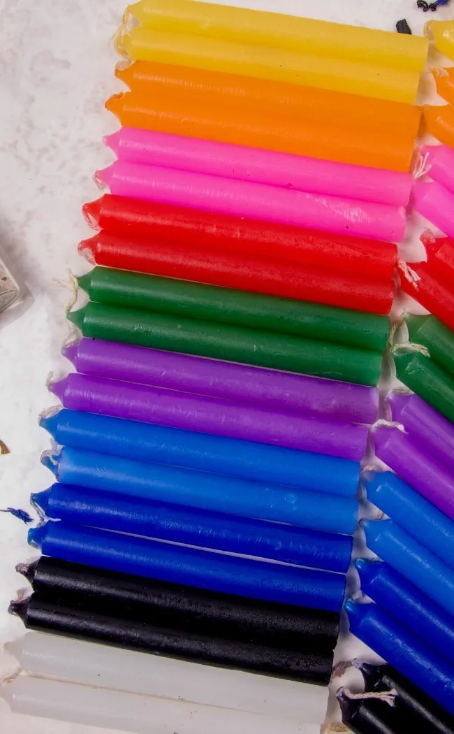Chime Spell Candles 20 Pack - Light Blue