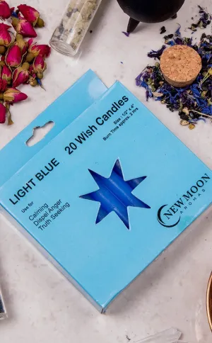 Chime Spell Candles 20 Pack - Light Blue