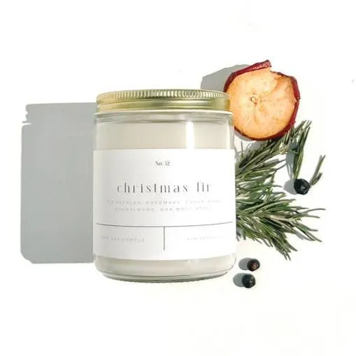 Christmas Fir: Clean Burning Soy Wax Candle