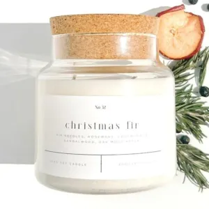 Christmas Fir: Clean Burning Soy Wax Candle