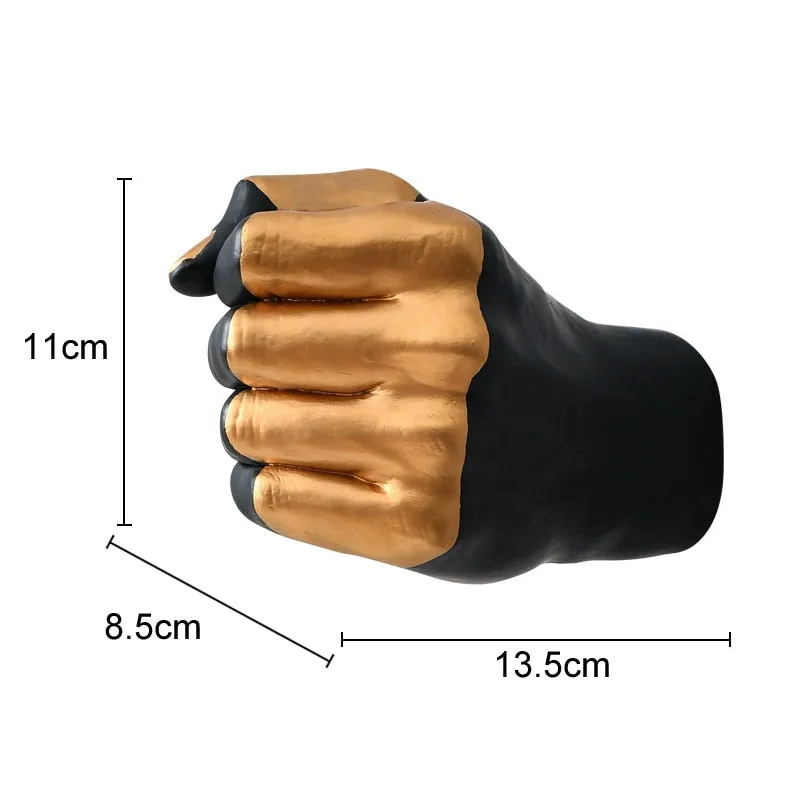 Clenched Fist Shaped Resin And Glass Wall Vase For Flower Arrangement In Your Living Room And Home Decoration