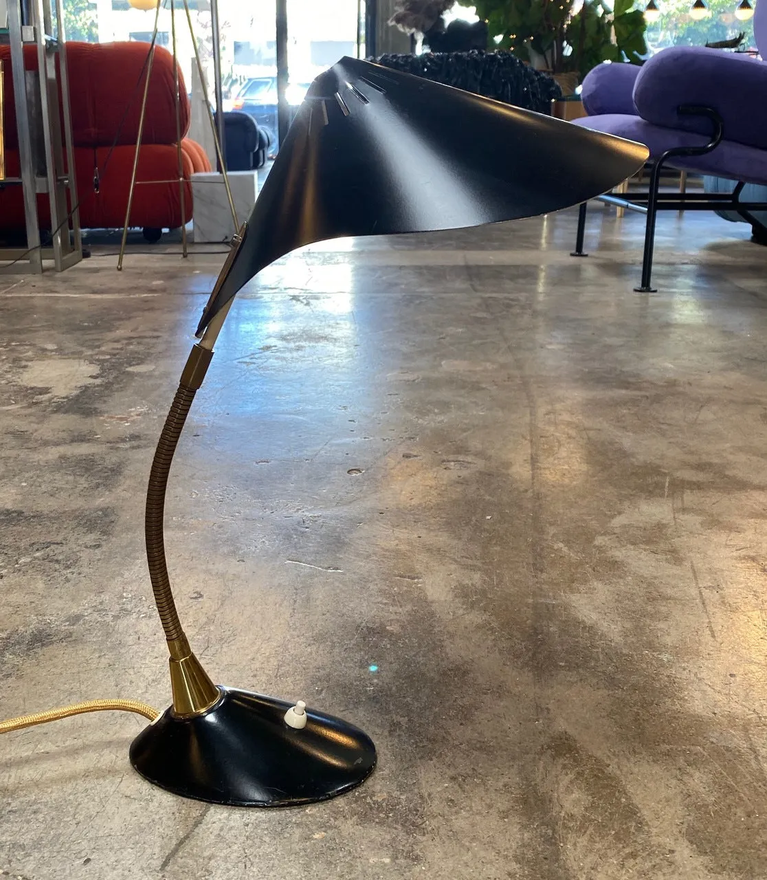 Cosack Table Lamp Brass Standard and Mouille Style, 1960s