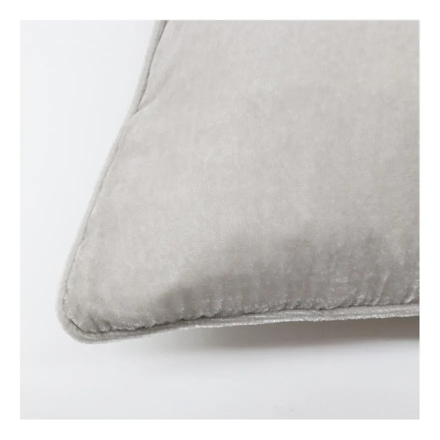 Crushed Velvet Cushion - Pearl (50cm)