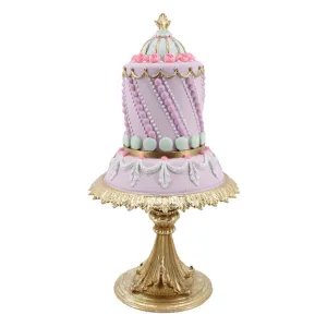 December Diamonds Spring Confections 13" Purple Spring Cake.