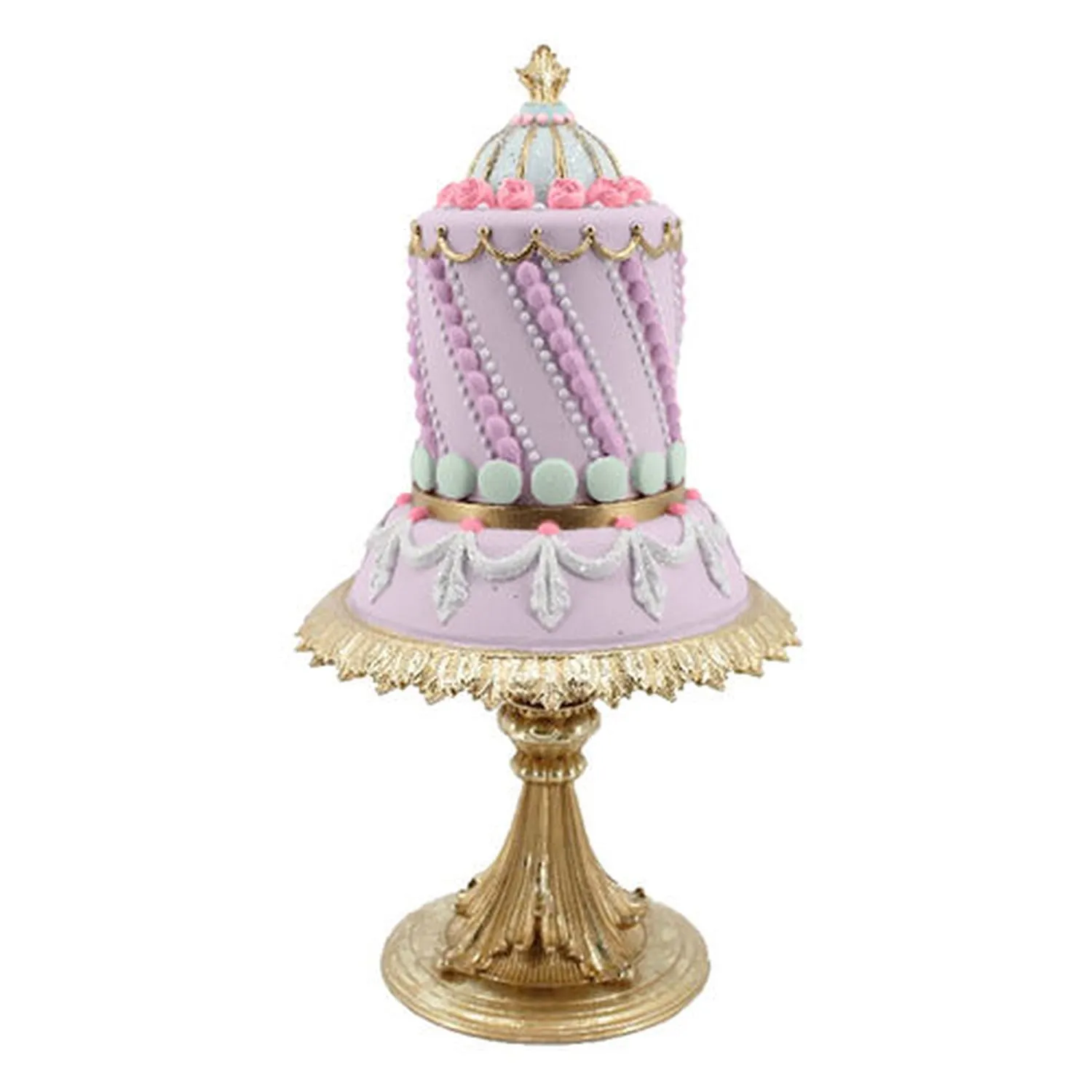 December Diamonds Spring Confections 13" Purple Spring Cake.
