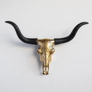 Decorative Carved Texas Longhorn Wall Art