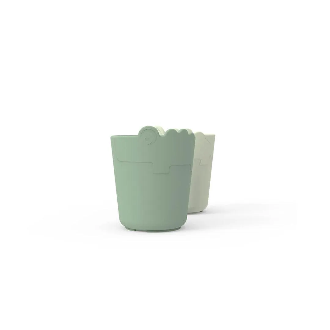 Done by Deer Kiddish Mini Mug - 2 Pack - Green - Croco