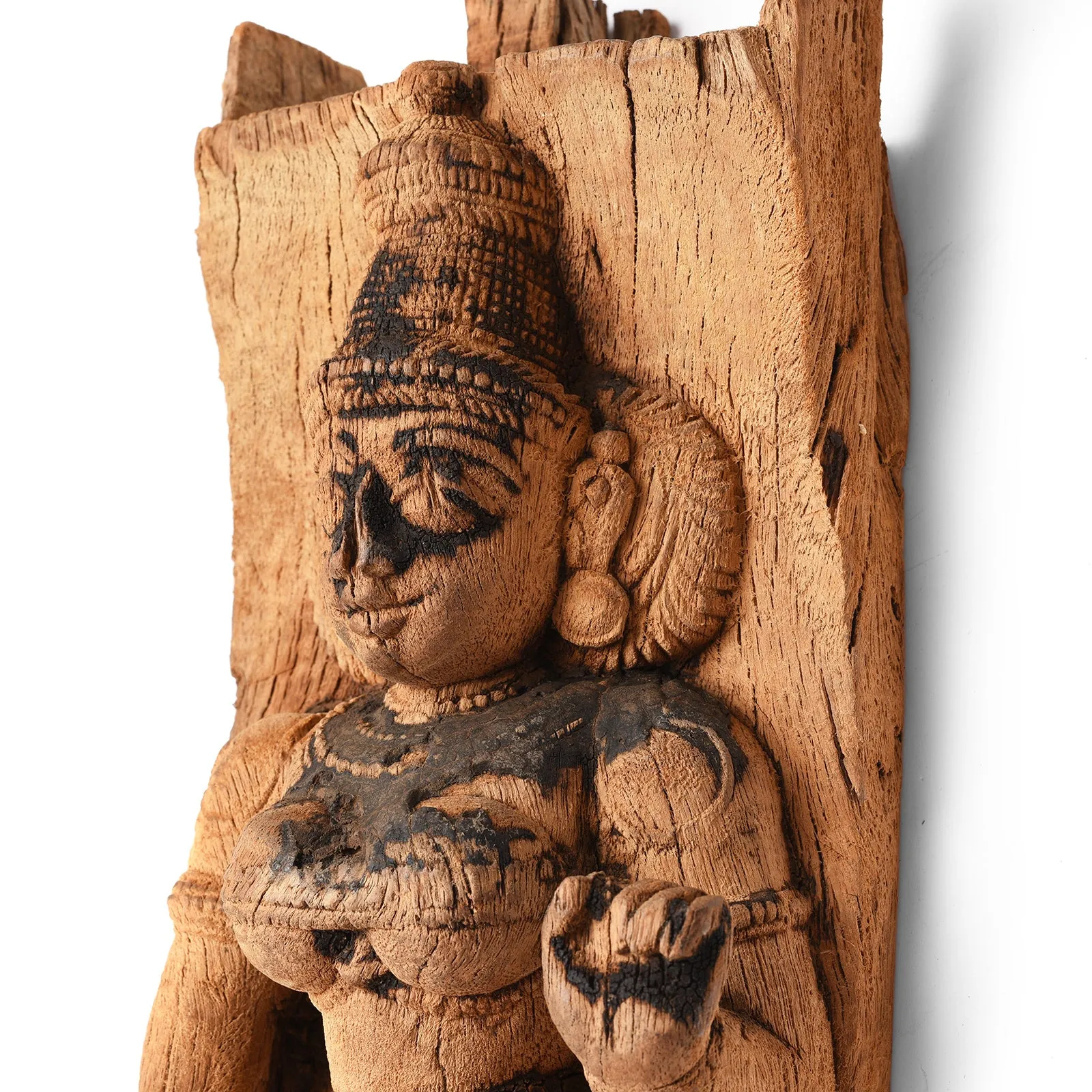 Dvarapala Guardian Chariot Carving - 19th Century