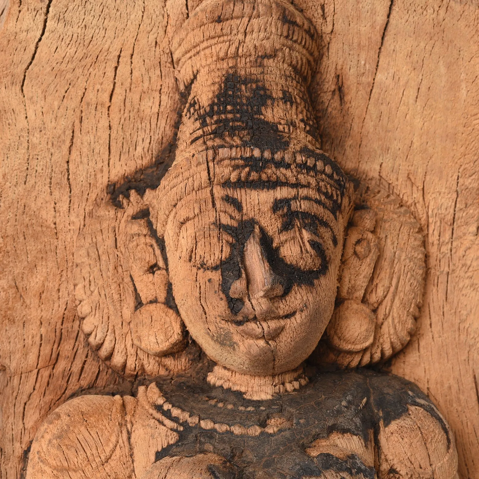 Dvarapala Guardian Chariot Carving - 19th Century