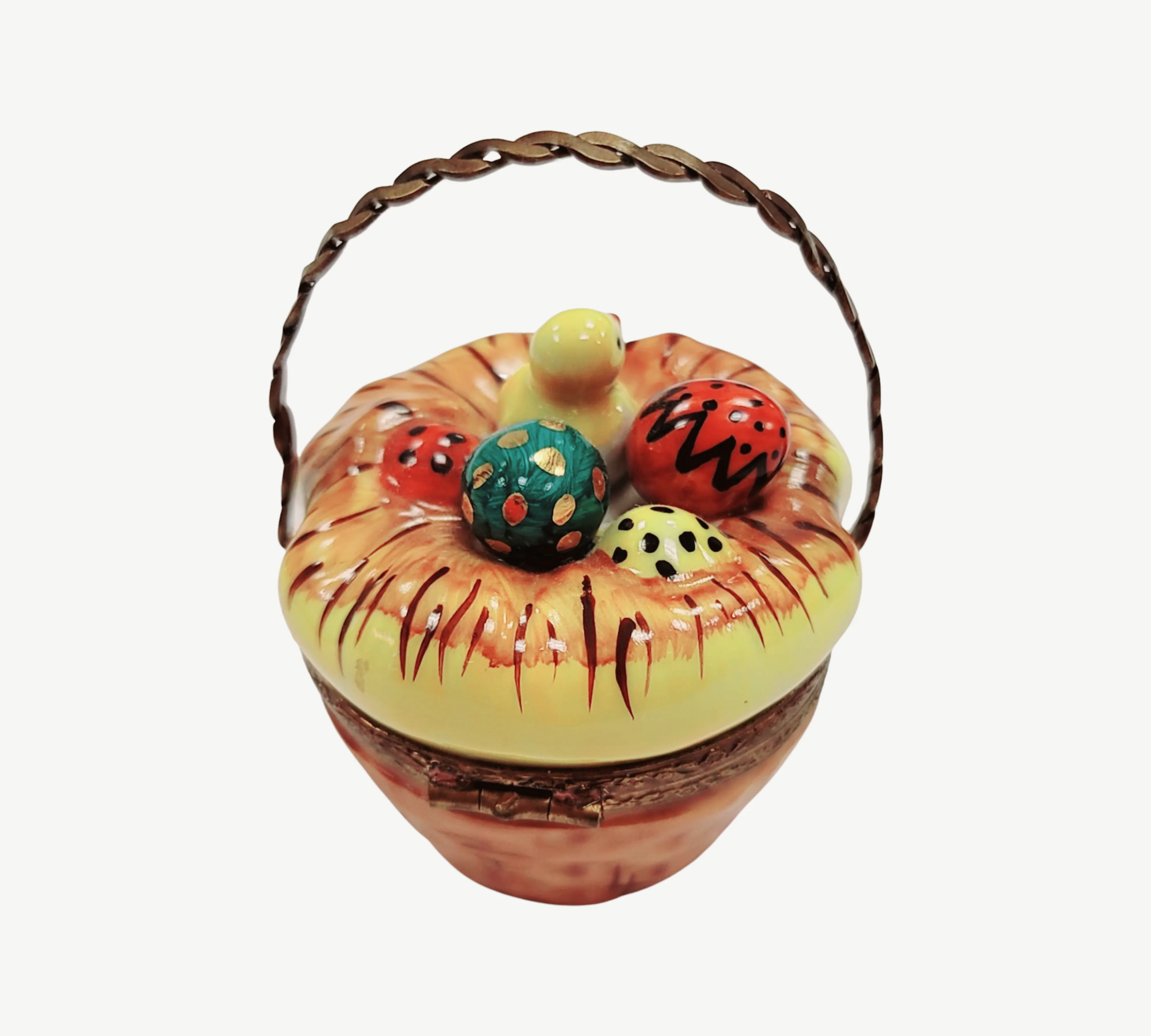 Easter Basket w Eggs Bird