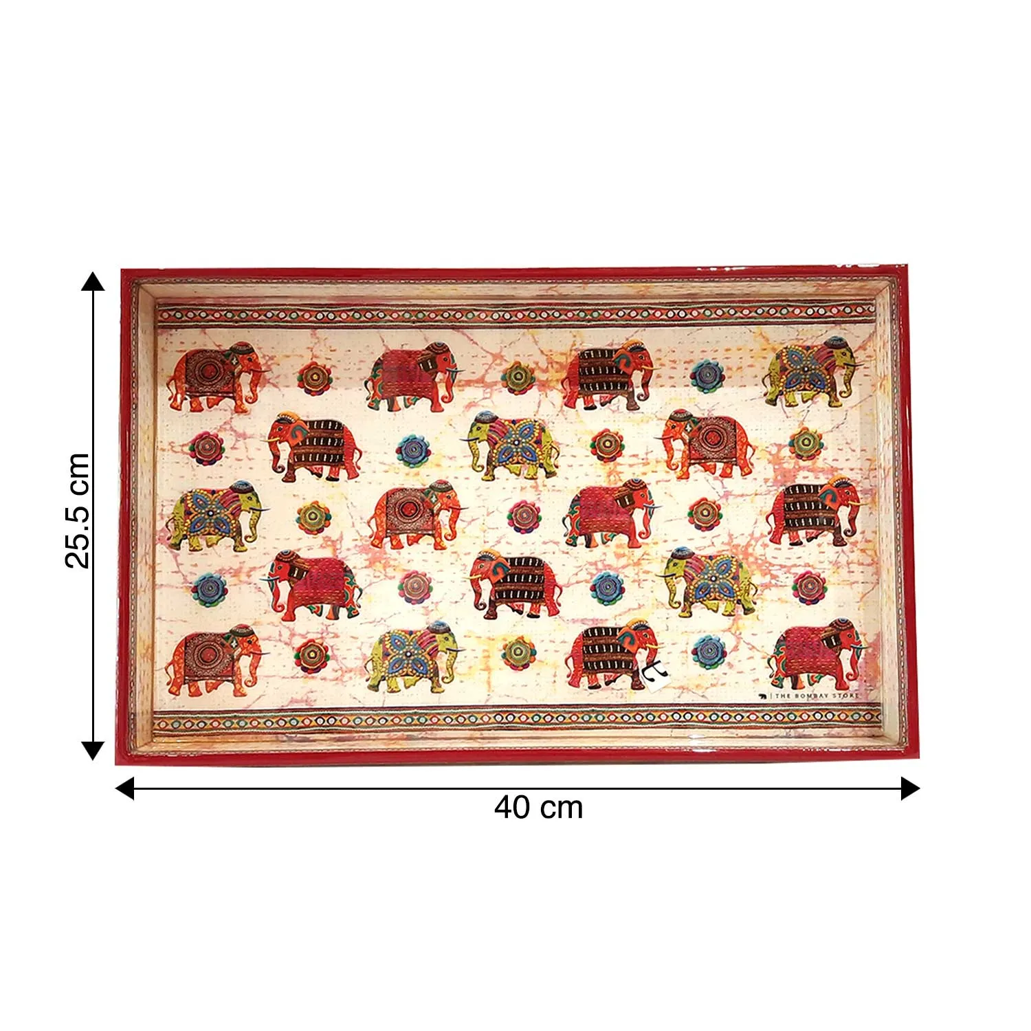 Elephant Fabrication Rectangle Enamel Medium Tray