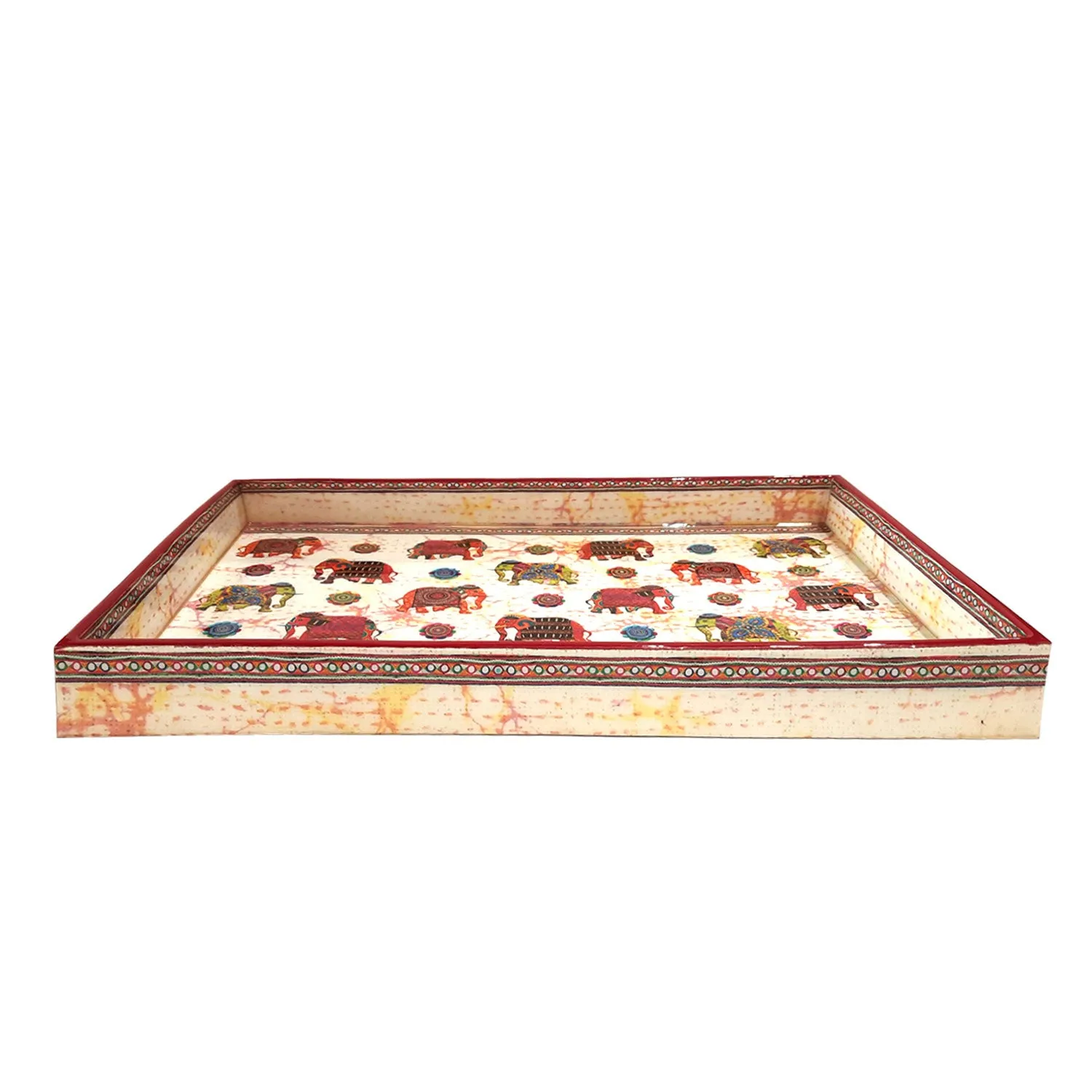 Elephant Fabrication Rectangle Enamel Medium Tray