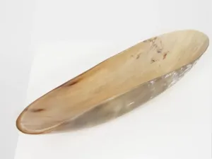 Elongated Horn Oval Decorative Tray -Light