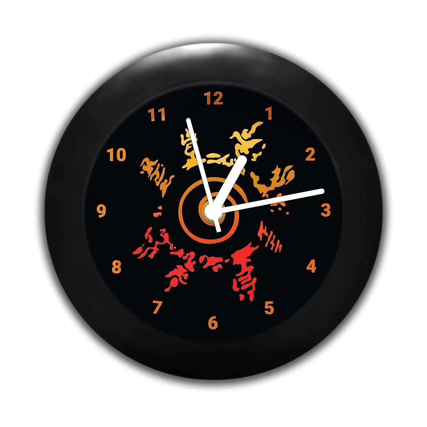 Epic Stuff - Plastic Anime Naruto's 8 Trigrams Seal Design Table Clocks New Decorative Desk Table Clock (Multicolor)