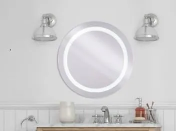 Escaby Technology Wall Mirror for Dressing Room, Living Room (24inch x 24inch)