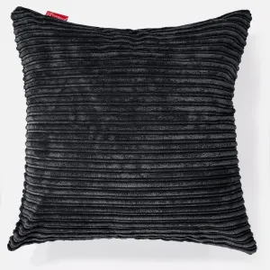 Extra Large Scatter Cushion Cover 70 x 70cm - Cord Black