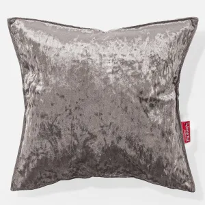 Extra Large Scatter Cushion Cover 70 x 70cm - Vintage Velvet Silver
