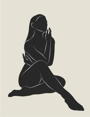 Figure in Thought Custom Art