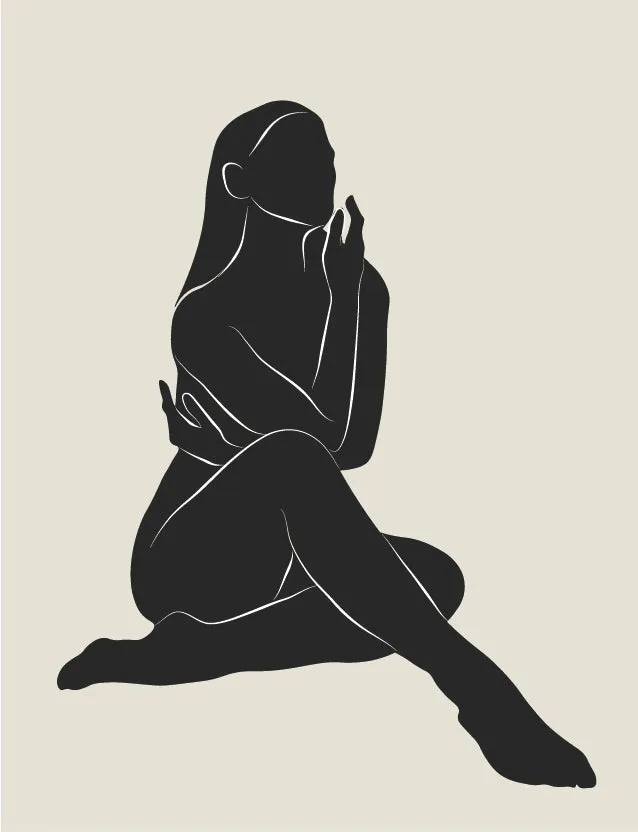 Figure in Thought Custom Art