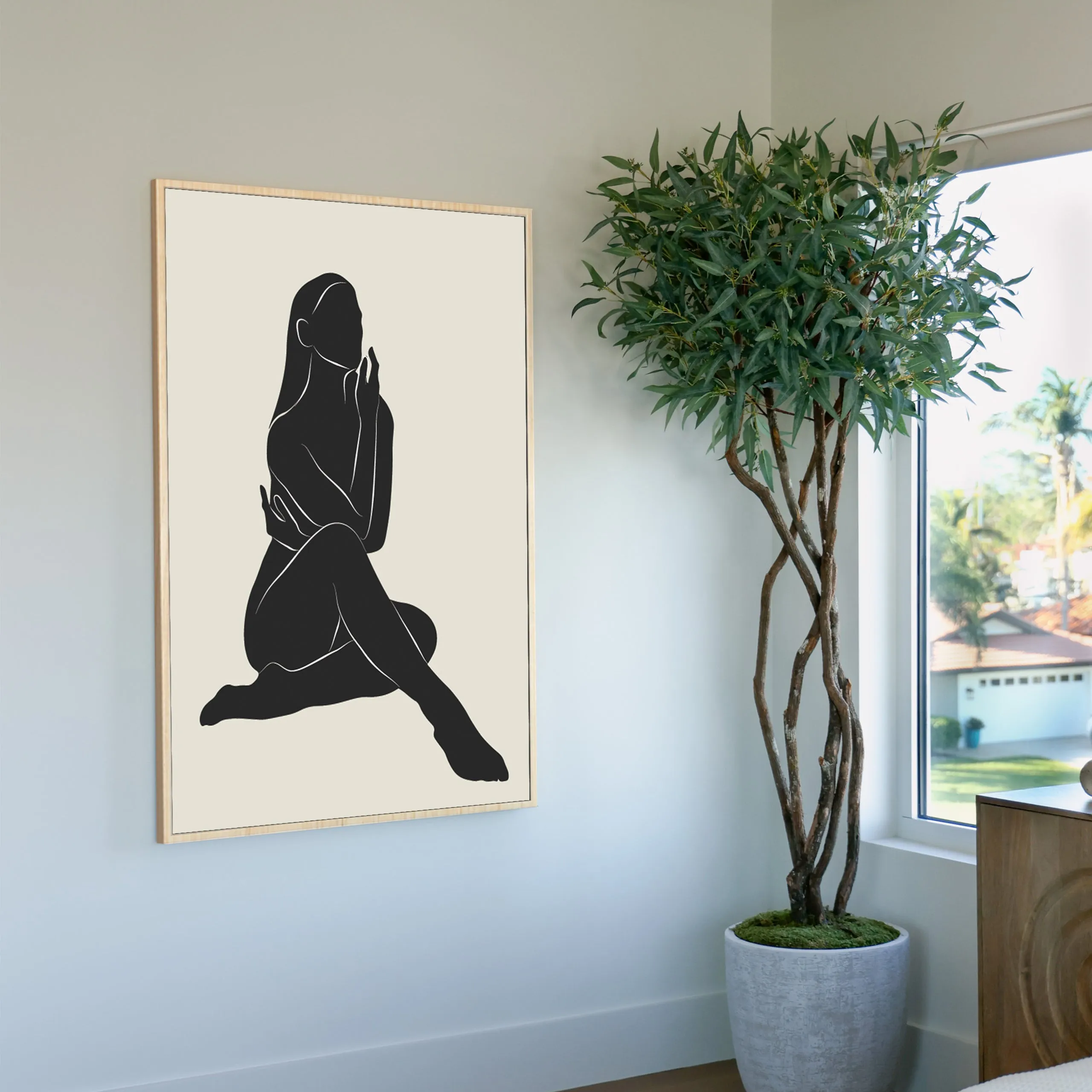 Figure in Thought Custom Art