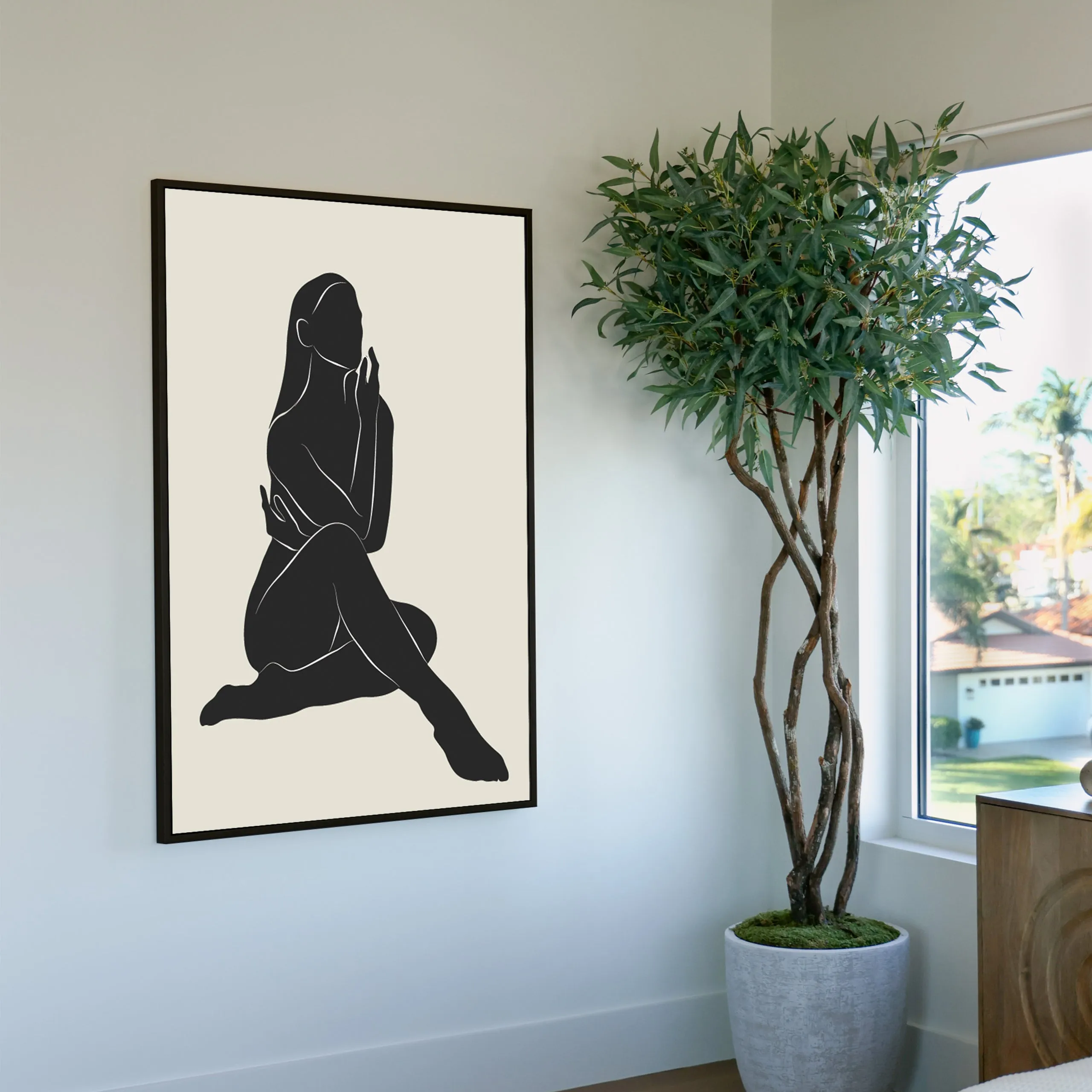 Figure in Thought Custom Art
