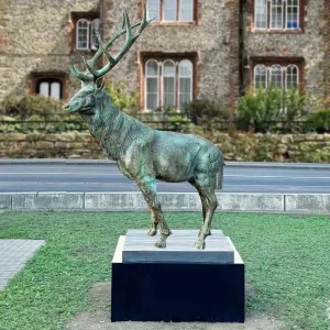 FINEST Garden Art Animal Sculpture Elk Bronze Sculpture FB-022