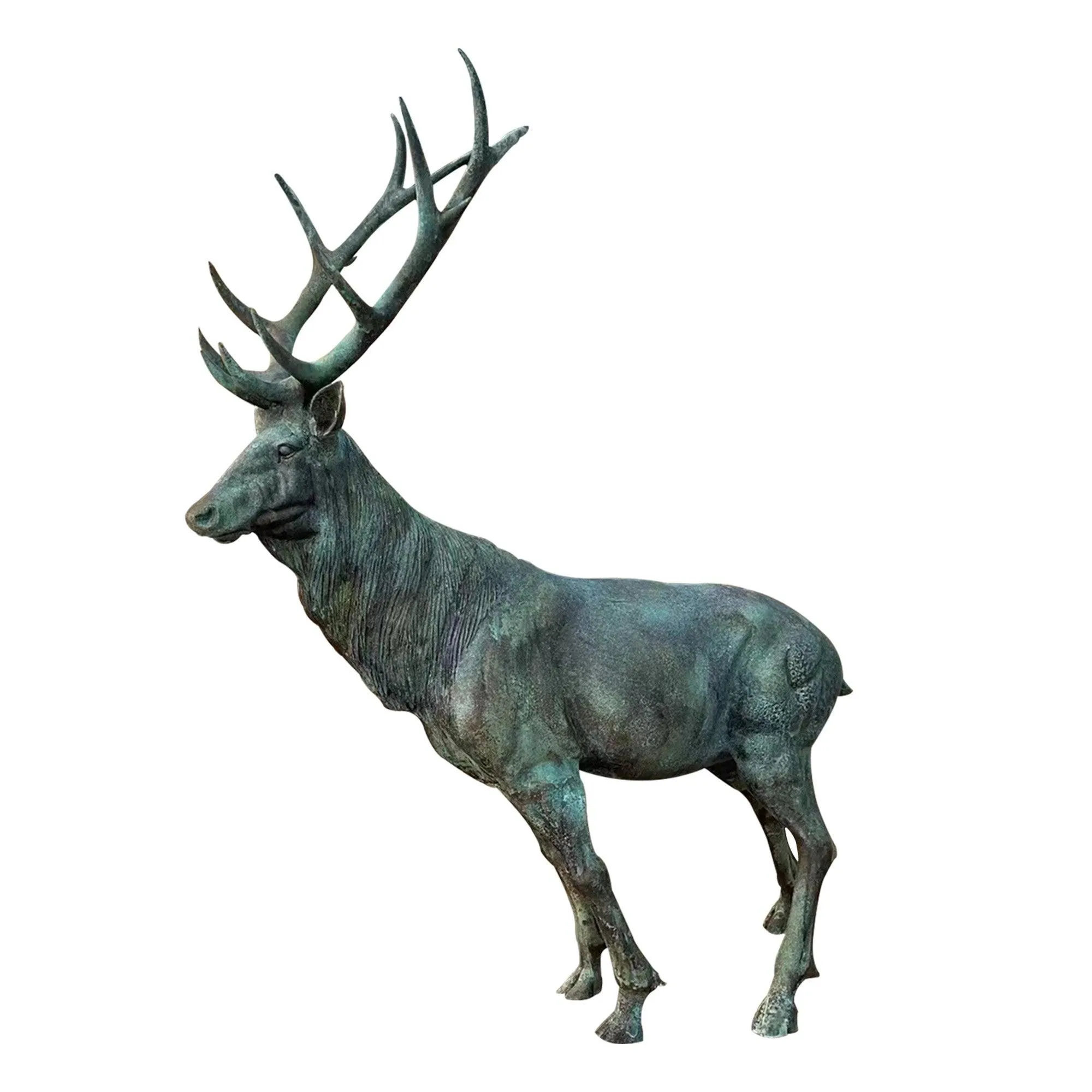 FINEST Garden Art Animal Sculpture Elk Bronze Sculpture FB-022