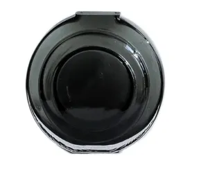 Gabel & Teller Round Glass Vase 15.5cm - Shadow Black