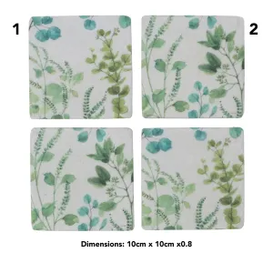 Gisela Graham 10cm Eucalyptus Resin Coaster (Choice of 2)