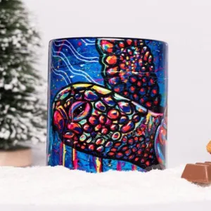 GREEN SEA TURTLE DREAMING CERAMIC COFFEE MUG