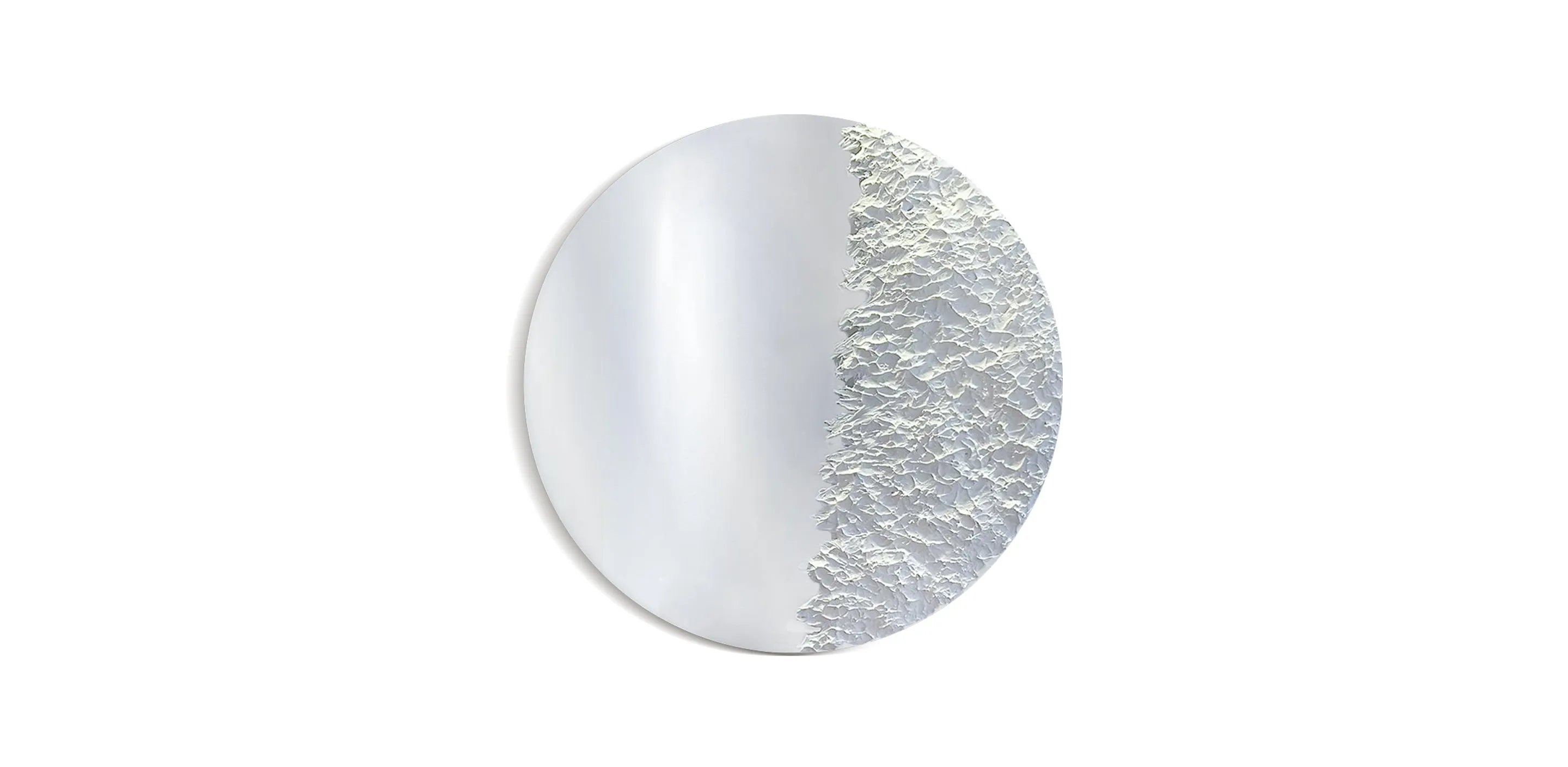 Half White Half Mirror