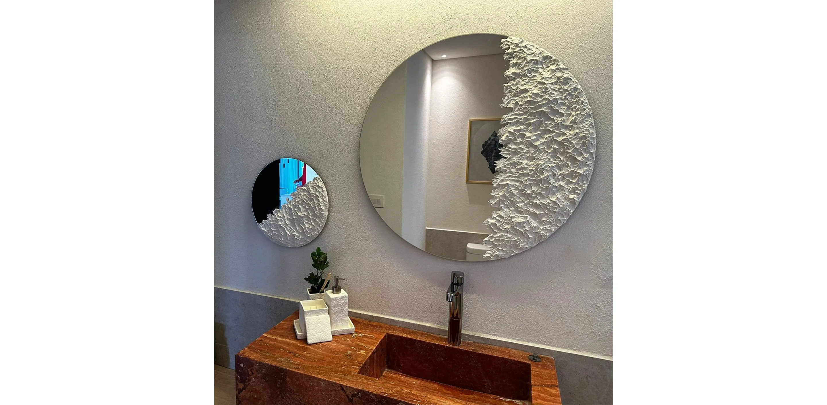 Half White Half Mirror