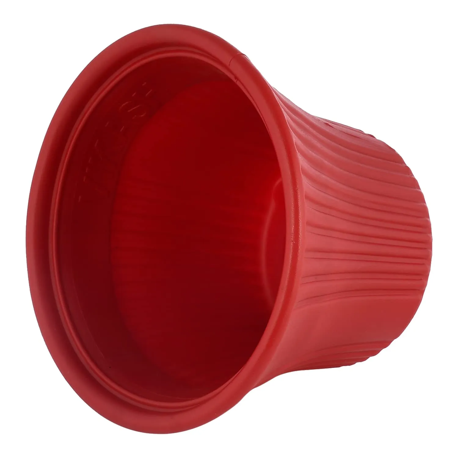Heart Home Sunshine Flower Pot|Durable Plastic Flower Pots|Planters for Home Décor|Garden|Living Room|Balcony|8 Inch|Pack of 2 (Red)