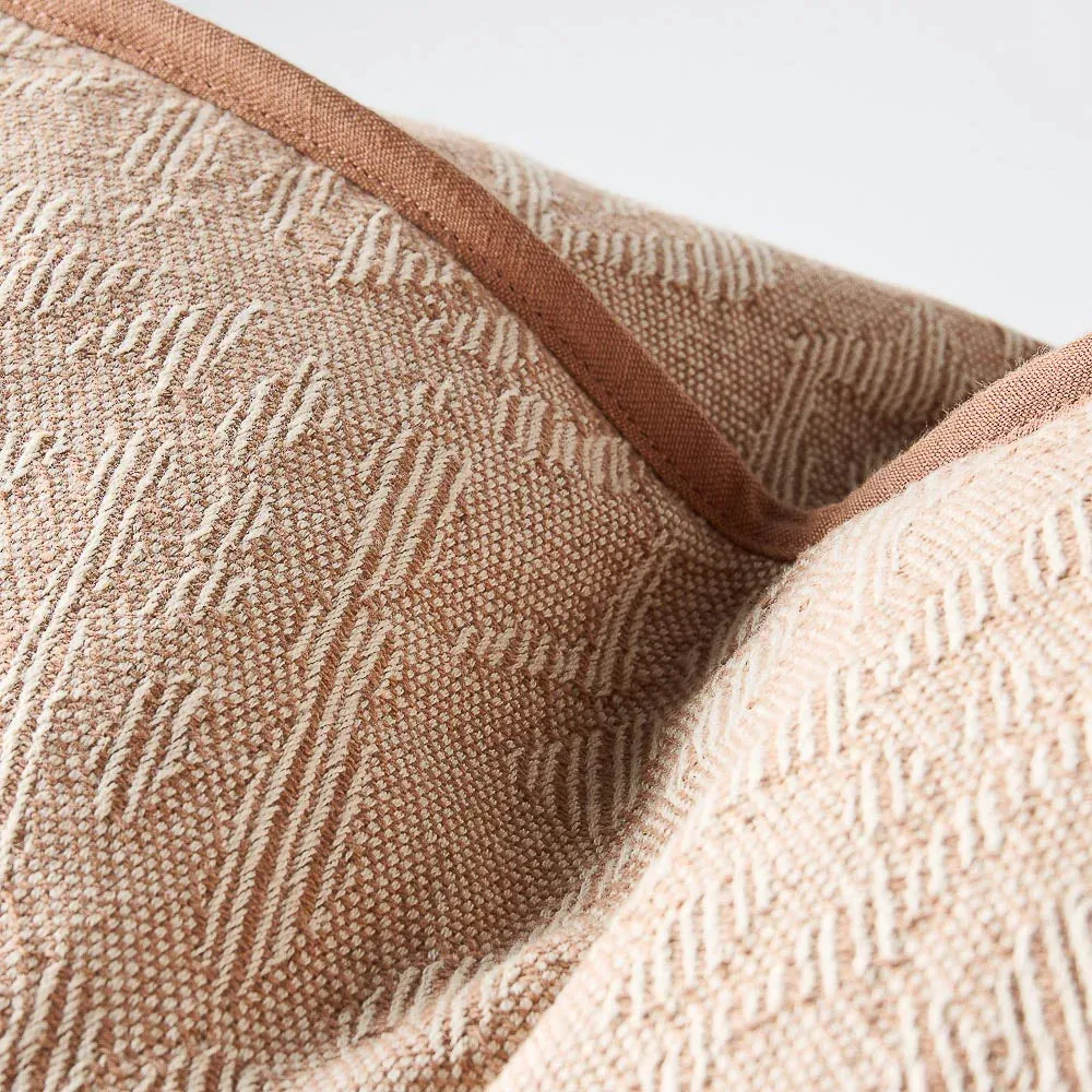 Helga Cushion | Clay/Off-White