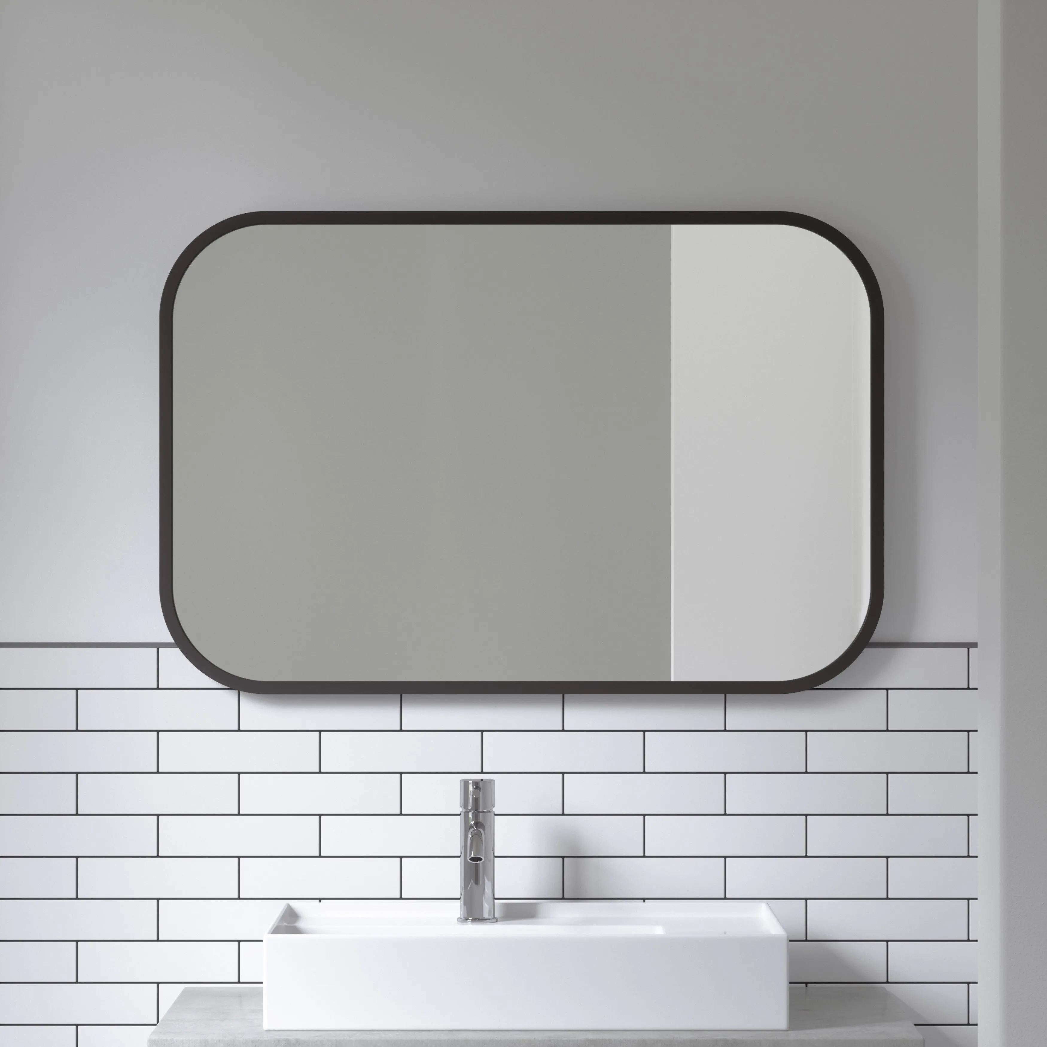Hub Rectangle Wall Mirror