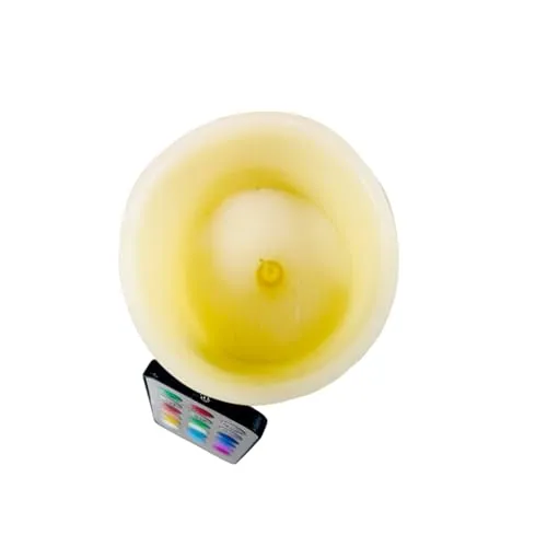 Itisha Treendzs Real Wax LED Flameless Candles, 7 CM x 10 CM, Battery Powered, Remote Control, Home Decor, Birthday, Christmas, Diwali