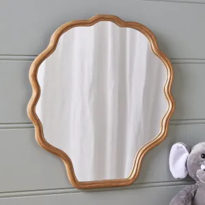 Kids' Shell Rattan Wall Mirror