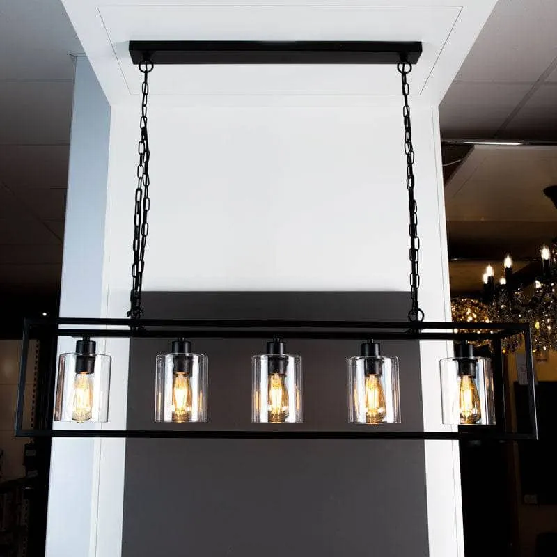 Lecce 5 Light Ceiling Pendant Light Black