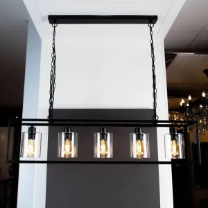 Lecce 5 Light Ceiling Pendant Light Black